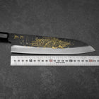 Gyuto Blue Steel #2 Kurouchi Chokin Crane Buffalo Ebony Handle 210mm-[Musashi]-[Japanese-Kitchen-Knives]