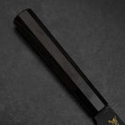 Gyuto Blue Steel #2 Kurouchi Chokin Hannya Buffalo Ebony Handle 210mm-[Musashi]-[Japanese-Kitchen-Knives]