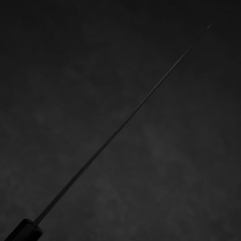 Gyuto Blue Steel #2 Kurouchi Chokin Koi Buffalo Ebony Handle 210mm-[Musashi]-[Japanese-Kitchen-Knives]