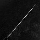 Gyuto Blue Steel #2 Kurouchi Chokin Ukiyo-E Buffalo Ebony Handle 210mm (Asamura) (8.3”)-[Musashi]-[Japanese-Kitchen-Knives]