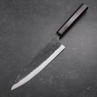 Gyuto Blue Steel #2 Kurouchi Ebony Handle 210mm (8.3”)-[Musashi]-[Japanese-Kitchen-Knives]
