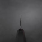 Gyuto Blue Steel #2 Kurouchi Ebony Handle 210mm (8.3”)-[Musashi]-[Japanese-Kitchen-Knives]