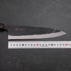 Gyuto Blue Steel #2 Kurouchi Ebony Handle 210mm (8.3”)-[Musashi]-[Japanese-Kitchen-Knives]