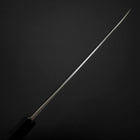 Gyuto Blue Steel #2 Kurouchi Stainless Clad Chokin Sakura-Fuji Buffalo Ebony Handle 210mm-[Musashi]-[Japanese-Kitchen-Knives]