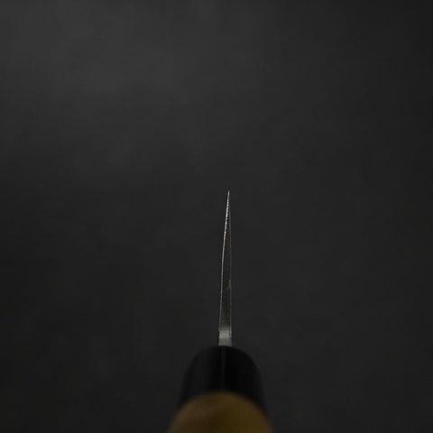 Gyuto Blue Steel #2 Nashiji Stainless Clad Yew Handle 210mm (8.3”)-[Musashi]-[Japanese-Kitchen-Knives]