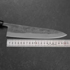 Gyuto Blue Steel #2 Nashiji Stainless Clad Yew Handle 210mm (8.3”)-[Musashi]-[Japanese-Kitchen-Knives]