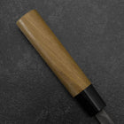 Gyuto Blue Steel #2 Nashiji Stainless Clad Yew Handle 210mm-[Musashi]-[Japanese-Kitchen-Knives]