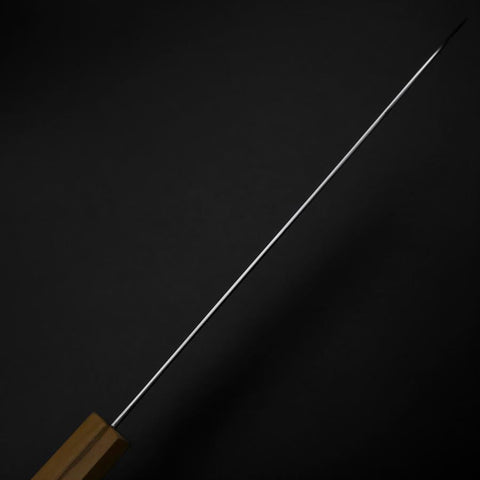 Gyuto Blue Steel #2 Polished Olive Handle 240mm-[Musashi]-[Japanese-Kitchen-Knives]