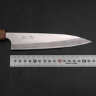 Gyuto Blue Steel #2 Stainless Clad Polished Oak Handle 165mm-[Musashi]-[Japanese-Kitchen-Knives]