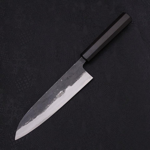 Gyuto Blue Super Kurouchi Mango de Ébano con Cuerno de Búfalo 180mm