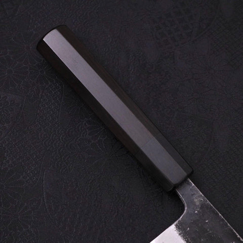 Gyuto Blue Super Kurouchi Mango de Ébano con Cuerno de Búfalo 180mm