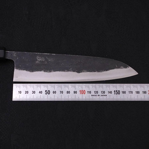 Gyuto Blue Super Kurouchi Mango de Ébano con Cuerno de Búfalo 180mm