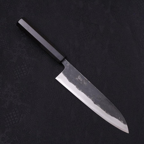 Gyuto Blue Super Kurouchi Mango de Ébano con Cuerno de Búfalo 180mm