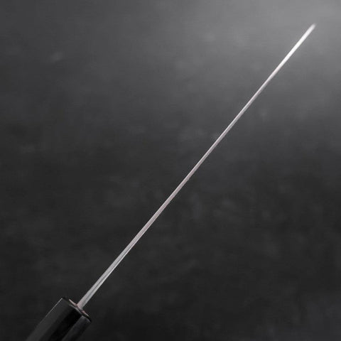 Gyuto Blue Steel #1 Kurouchi Stainless Clad Buffalo Magnolia Handle 210mm-[Musashi]-[Japanese-Kitchen-Knives]
