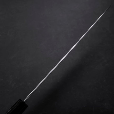 Gyuto Blue Steel #1 Suminagashi Buffalo Ebony Handle 240mm (9.4”)-[Musashi]-[Japanese-Kitchen-Knives]
