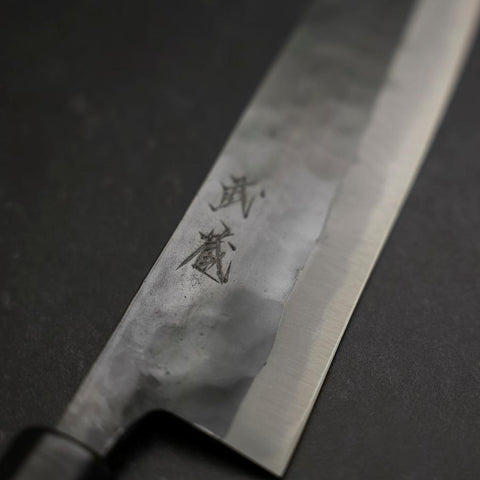 Gyuto Blue Steel #2 Kurouchi Buffalo Ebony Handle 210mm (8.3”)