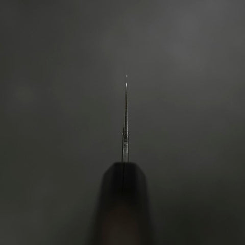 Gyuto Blue Steel #2 Kurouchi Buffalo Ebony Handle 210mm-[Musashi]-[Japanese-Kitchen-Knives]