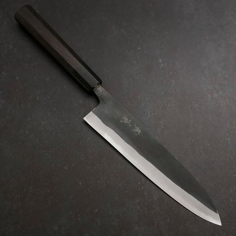 Gyuto Blue Steel #2 Kurouchi Buffalo Ebony Handle 210mm (8.3”)