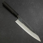 Gyuto Blue Steel #2 Kurouchi Buffalo Ebony Handle 210mm-[Musashi]-[Japanese-Kitchen-Knives]