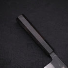 Gyuto Blue Steel #2 Kurouchi Damascus Buffalo Ebony Handle 180mm-[Musashi]-[Japanese-Kitchen-Knives]