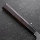Gyuto Blue Steel #2 Kurouchi Damascus Chokin Dragon Buffalo Ebony Handle 240mm-[Musashi]-[Japanese-Kitchen-Knives]