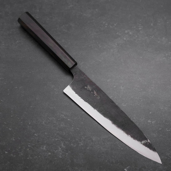 Gyuto Blue Steel #2 Kurouchi Mango de Ébano 210 mm