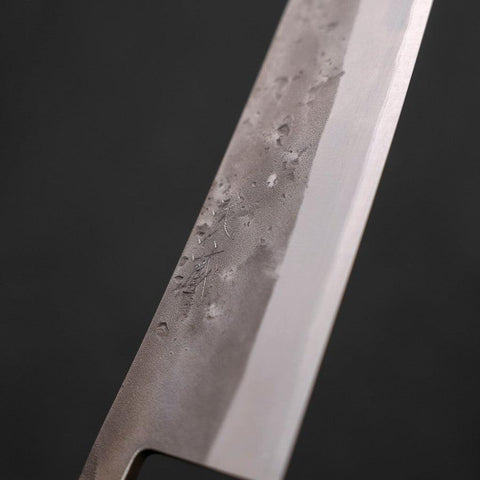 Gyuto Blue Steel #2 Nashiji Stainless Clad Sumi Urushi Handle 210mm-[Musashi]-[Japanese-Kitchen-Knives]