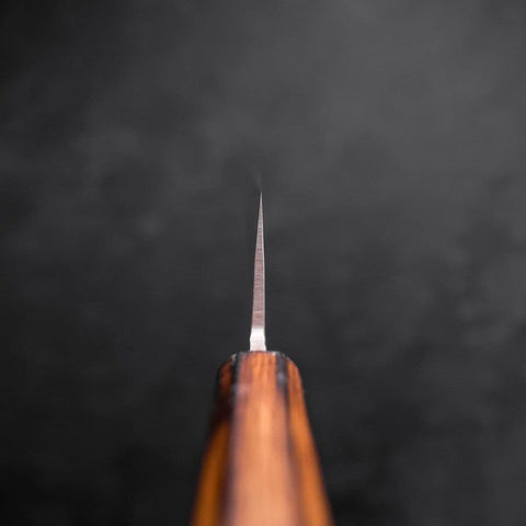 Gyuto Blue Steel #2 Nashiji Stainless Clad Sumi Urushi Handle 210mm-[Musashi]-[Japanese-Kitchen-Knives]