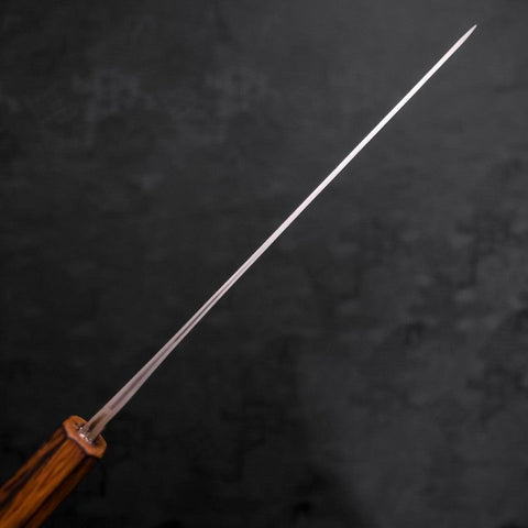 Gyuto Blue Steel #2 Nashiji Stainless Clad Sumi Urushi Handle 210mm-[Musashi]-[Japanese-Kitchen-Knives]