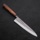 Gyuto Blue Steel #2 Nashiji Stainless Clad Sumi Urushi Handle 210mm-[Musashi]-[Japanese-Kitchen-Knives]