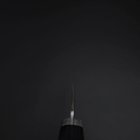 Gyuto Chromax Polished Black Western Handle 180mm-[Musashi]-[Japanese-Kitchen-Knives]
