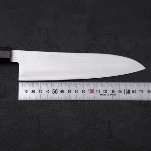 Gyuto HAP-40 Polished Buffalo Ebony Handle 180mm-[Musashi]-[Japanese-Kitchen-Knives]