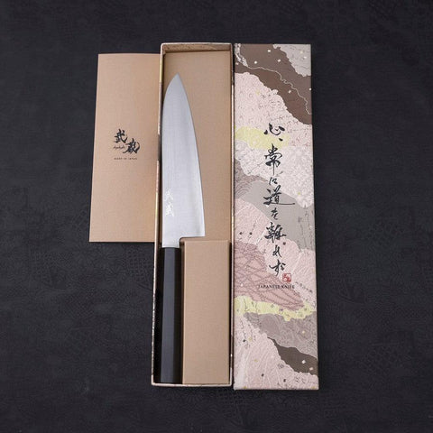 Gyuto HAP-40 Polished Buffalo Ebony Handle 180mm-[Musashi]-[Japanese-Kitchen-Knives]