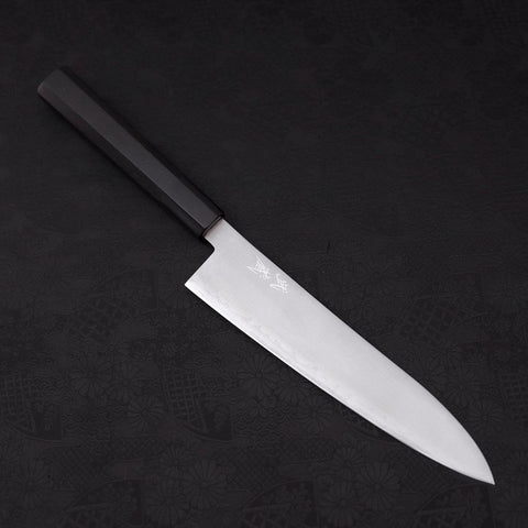 Gyuto HAP-40 Polished Buffalo Ebony Handle 210mm-[Musashi]-[Japanese-Kitchen-Knives]