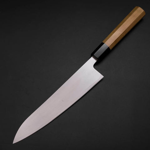 Gyuto HAP-40 Polished Buffalo Magnolia Handle 210mm (8.3”)-[Musashi]-[Japanese-Kitchen-Knives]