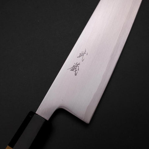 Gyuto HAP-40 Polished Buffalo Magnolia Handle 210mm (8.3”)-[Musashi]-[Japanese-Kitchen-Knives]