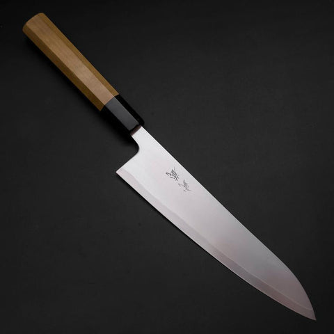 Gyuto HAP-40 Polished Buffalo Magnolia Handle 210mm (8.3”)-[Musashi]-[Japanese-Kitchen-Knives]