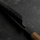 Gyuto Kurouchi Blue Steel #1 Nashiji Buffalo Walnut Handle 210mm (8.3”)-[Musashi]-[Japanese-Kitchen-Knives]