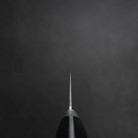 Gyuto Molybdenum Polished Western Black Handle 210mm (8.3”)-[Musashi]-[Japanese-Kitchen-Knives]