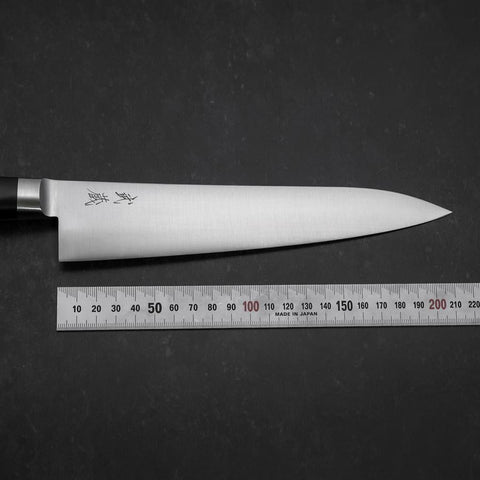 Gyuto Molybdenum Polished Western Black Handle 210mm (8.3”)-[Musashi]-[Japanese-Kitchen-Knives]