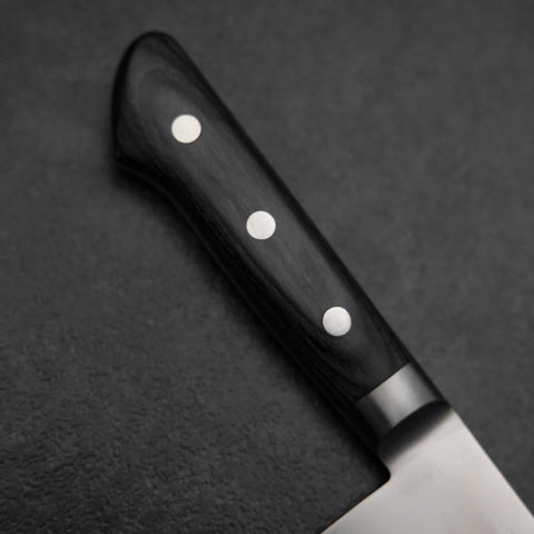 Gyuto Molybdenum Polished Western Purple Handle 210mm-[Musashi]-[Japanese-Kitchen-Knives]
