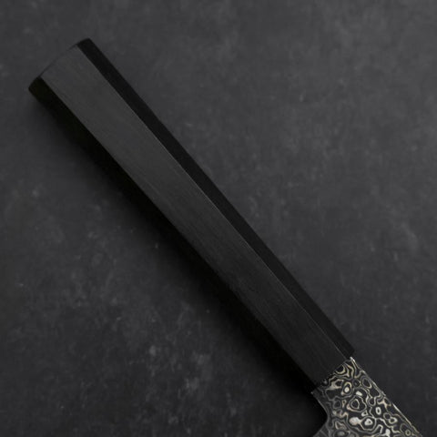 Gyuto SG-2 Black Nickel Damascus Ebony Handle 210mm-[Musashi]-[Japanese-Kitchen-Knives]
