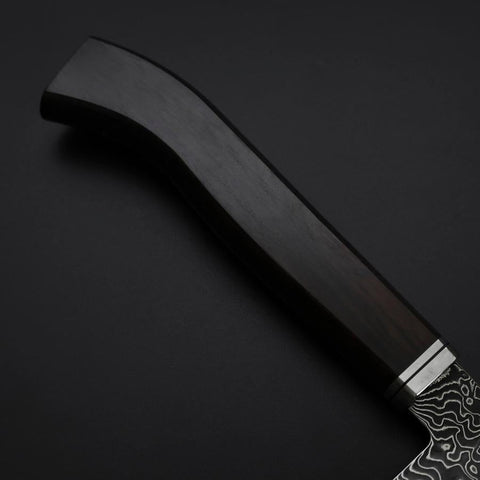 Gyuto SG-2 Black Nickel Damascus Western Ebony Handle 210mm (8.3”)-[Musashi]-[Japanese-Kitchen-Knives]