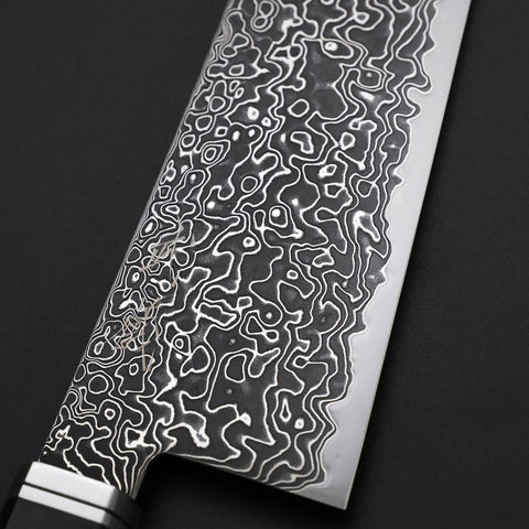Gyuto SG-2 Black Nickel Damascus Western Ebony Handle 240mm (9.4”)-[Musashi]-[Japanese-Kitchen-Knives]