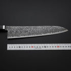 Gyuto SG-2 Black Nickel Damascus Western Ebony Handle 240mm (9.4”)-[Musashi]-[Japanese-Kitchen-Knives]