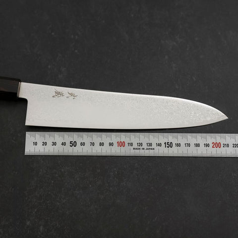 Gyuto SG-2 Nickel Damascus Ebony Handle 210mm-[Musashi]-[Japanese-Kitchen-Knives]