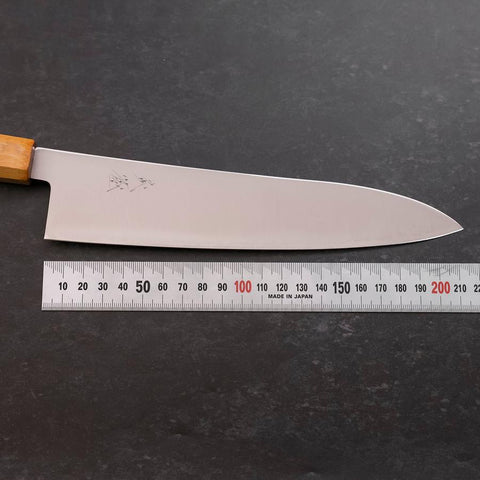 Gyuto SG-2 Polished Yellow Maple Handle 210mm (8.3”)-[Musashi]-[Japanese-Kitchen-Knives]