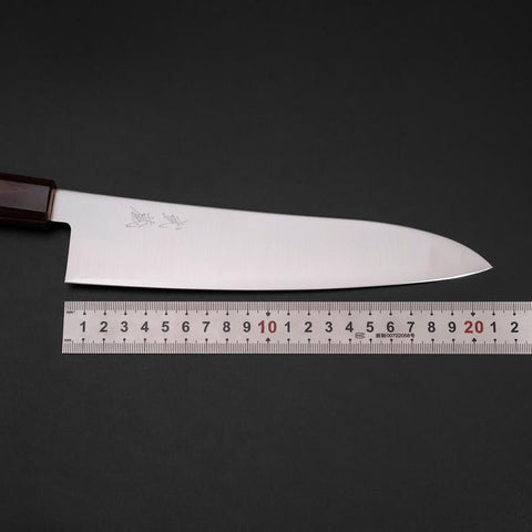 Gyuto SG-2 Polished Zelkova Handle 210mm (8.3”)-[Musashi]-[Japanese-Kitchen-Knives]