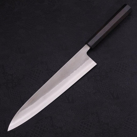 Gyuto SKD11 Nashiji Mango de Ébano con Cuerno de Búfalo 240mm