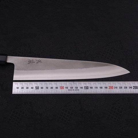 Gyuto SKD11 Nashiji Mango de Ébano con Cuerno de Búfalo 240mm